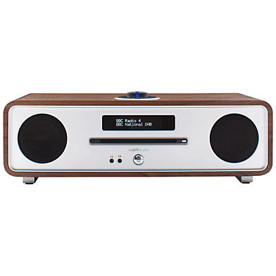 Ruark R4 MK3 DAB/DAB+/FM Radio & CD Bluetooth All-In-One Music System with OLED Display Rich Walnut